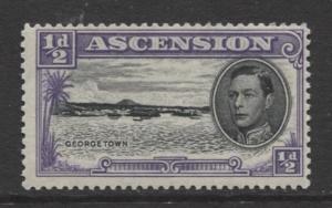 ASCENSION- Scott 40 - Georgetown -1944 - MNH - Single 1/2d Stamp