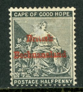 Bechuanaland  1885 British Colony QV ½p Gray Black SG #1 Mint A828
