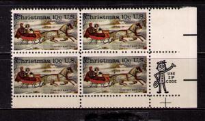 US Sc# 1551 var MNH FVF EFO Guttersnipe Block4 Road Winter