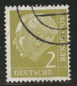 Germany Scott 702 used 1954-1960 President Heuss stamp 