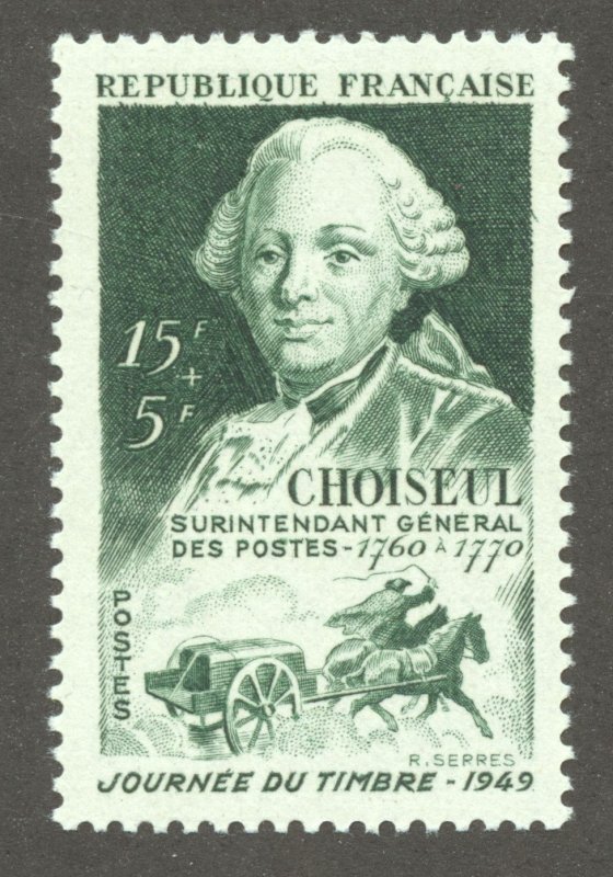 France Scott B237 MNHOG - 1949 Stamp Day Issue - SCV $0.85