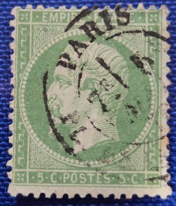 France-Scott #23, Used, Emperor Napoleon III, CV $10.00