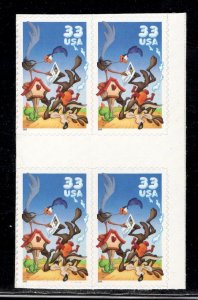 UNITED STATES SC# 3391 HORZ. GUTTER BLK/4 VF/NH