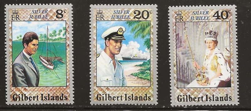 Gilbert Islands (1977) - Scott # 293 - 295,  MNH