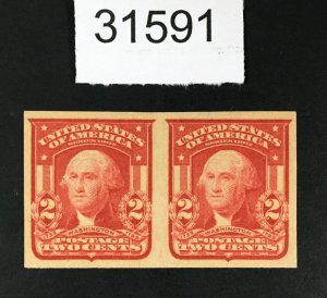 US STAMPS # 320 MINT OG H PAIR LOT #31591