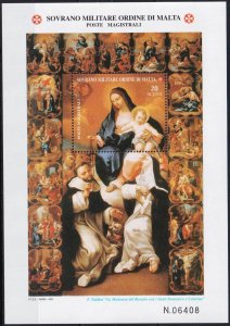 Sovereign Military Order of Malta 2001 The Holy Rosary Sass.Bl.66 MNH