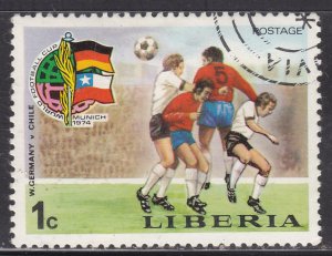 Liberia 675 World Cup Soccer 1974