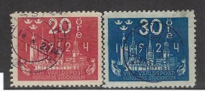 Sweden SC#200 & 202 Used VF. SCV$38.00..Great value!