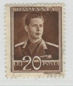 Romania King Michael 1940-42 Wmk Crowns and Monograms 20L MNG A18P26F748-