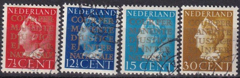 Netherlands #O16-19  F-VF Used  CV $35.00  (Z1307)