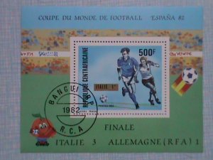 1982 CENTRAL AFRICAN EMPIRE: SPAIN FOOTBALL ESPANA' 82 S/S