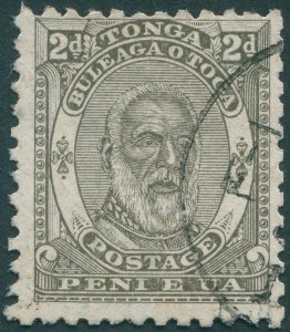 Tonga 1892 2d olive SG11 used