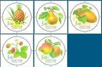 Russia 2003 Gift of Nature Fruit Melon Strawberry Apple MNH