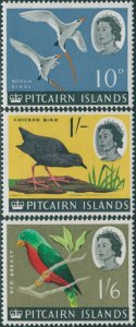 Pitcairn Islands 1964 SG43-45 Birds MNH