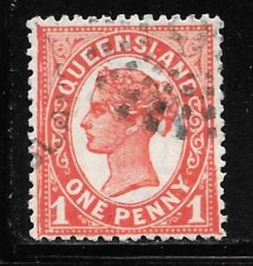 Australian States Queensland 109: 1p Queen Victoria, used, F