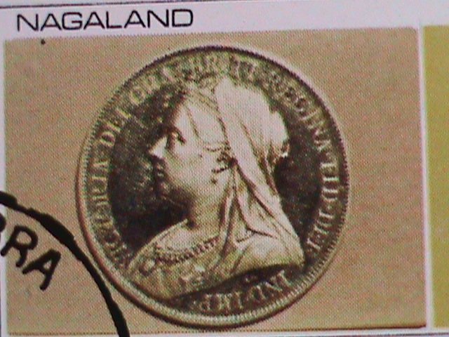 ​NAGALAND-1973 WORLD FAMOUS ANCIENT COINS-ANTIQUE- CTO SHEE-VERY FINE