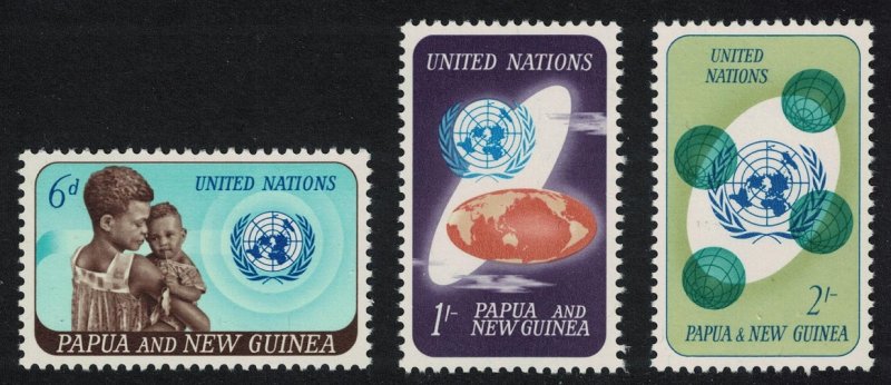 Papua NG 20th Anniversary of UNO 3v SG#79-81