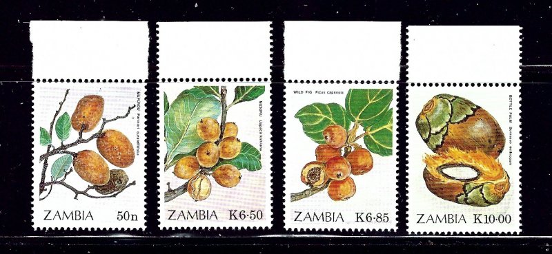 Zambia 474-77 MNH 1989 Fruits    (ap1082)