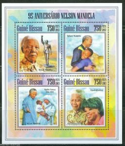 GUINEA BISSAU  2013  95th BIRTH ANNIVERSARY  OF NELSON MANDELA  SHEET MINT NH