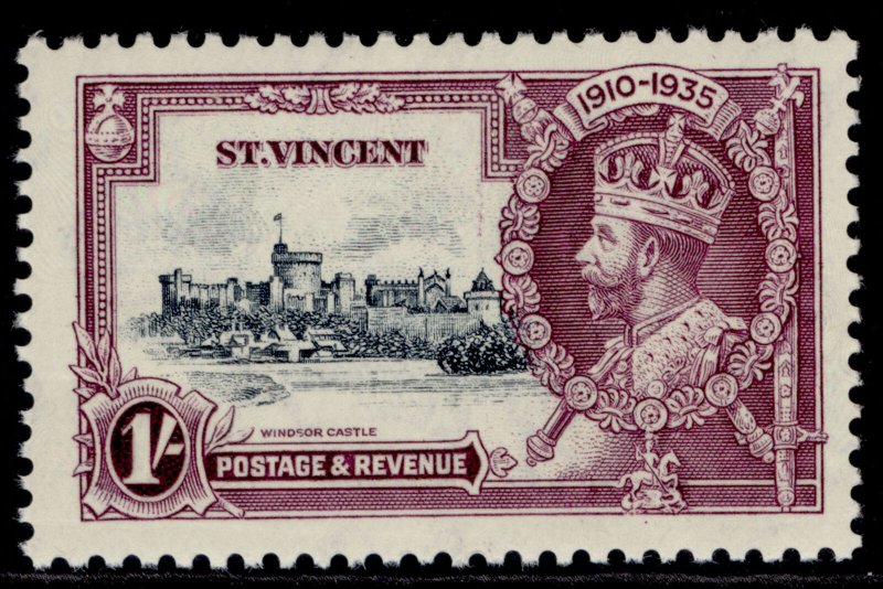 ST. VINCENT GV SG145, 1s slate & purple, NH MINT.