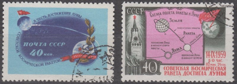 Russia Scott #2266-2267 1959 CTO/Used