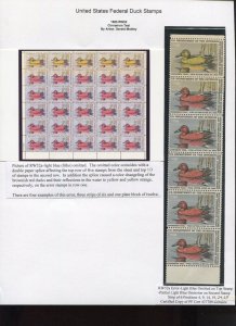 RW52a Cinnamon Teal Duck Stamp Light Blue Color Omitted ERROR Stamp with PF Cert