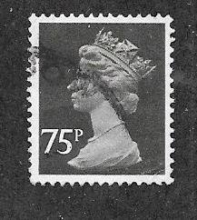 GB #MH163   75p  Machin Queen Elizabeth   (U) CV $9.50