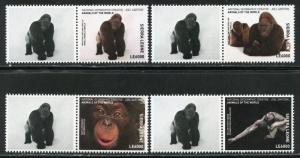 SIERRA LEONE  2018 NATIONAL GEOGRAPHIC WILD ANIMAL SET MINT  NEVER HINGED