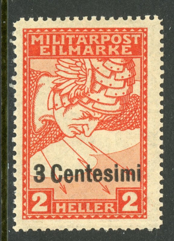 Italy 1918 Austria Occupation 3¢/2h Express Issue Scott NE1 Mint F332