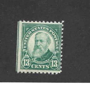United States Scott 622 13-cent Harrison perf 11 Mint NH SE