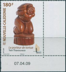 New Caledonia 2009 SG1466 180f Turtle Bearer Sculpture MNH