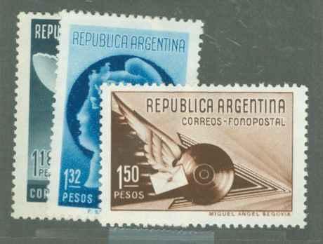 Argentina 470-472 Mint VF H