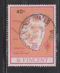 ST VINCENT Scott # 516 Used - Map