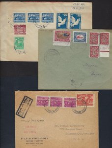 BULGARIA 1920 40s COLLECTION OF 6 AIR MAIL COVERS INCLUDES FIRST FLIGHT 1927 &
