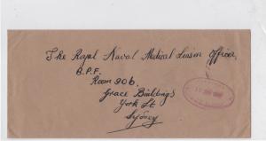 Admirality Service Sidney Australia Stamps Cover Ref: R7960