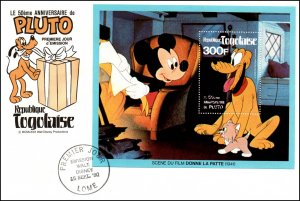 Togo 1064-1072A Disney's Set of Five U/A FDCs