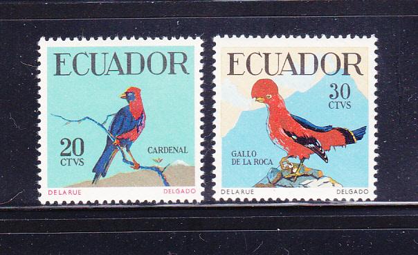 Ecuador 645-646 MH Birds