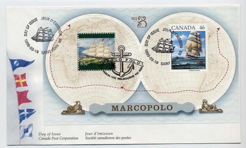 Canada First day cover #1779a, Marco Polo