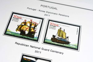 COLOR PRINTED PORTUGAL 2011-2015 STAMP ALBUM PAGES (93 illustrated pages)