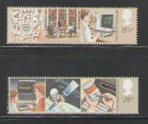 Great Britain Sc 1000-1 1982 Technology stamp set mint  NH