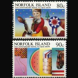 NORFOLK IS. 1985 - Scott# 371-2 Agricultural Set of 2 NH
