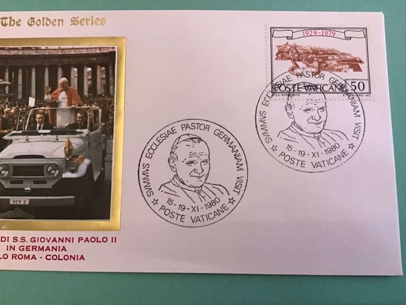 Vatican The Golden Series   Pope John Paul II 1980  Stamp Cover R42798 