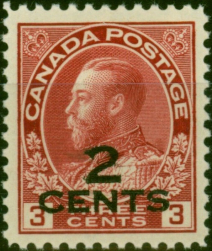 Canada 1926 2c on 3c Carmine SG265 V.F VLMM 