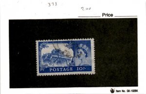 Great Britain, Postage Stamp, #373 Used, 1959 Queen Elizabeth (AF)