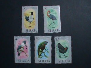 ST.LUCIA STAMP-1976 SC#387//395 FAMOUS LOVELY BEAUTIFUL BIRDS MNH STAMPS-VF