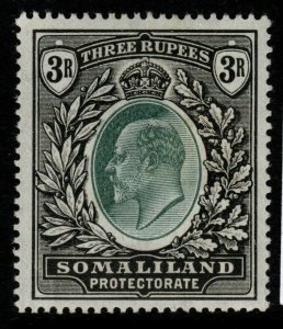 SOMALILAND SG43 1904 3r GREEN & BLACK MTD MINT