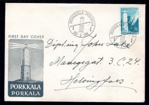 Finland 335 Lighthouse Pen FDC