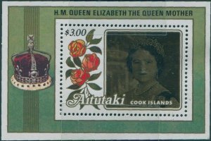 Aitutaki 1985 SG527 Queen Mother MS MNH