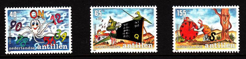 Netherlands Antilles MNH Scott #B285-#B287 Set of 3 Fight Illiteracy Campaign...