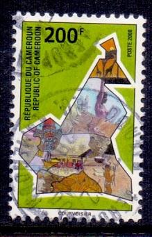 Cameroun  2000   used   national symbols 200f.    #